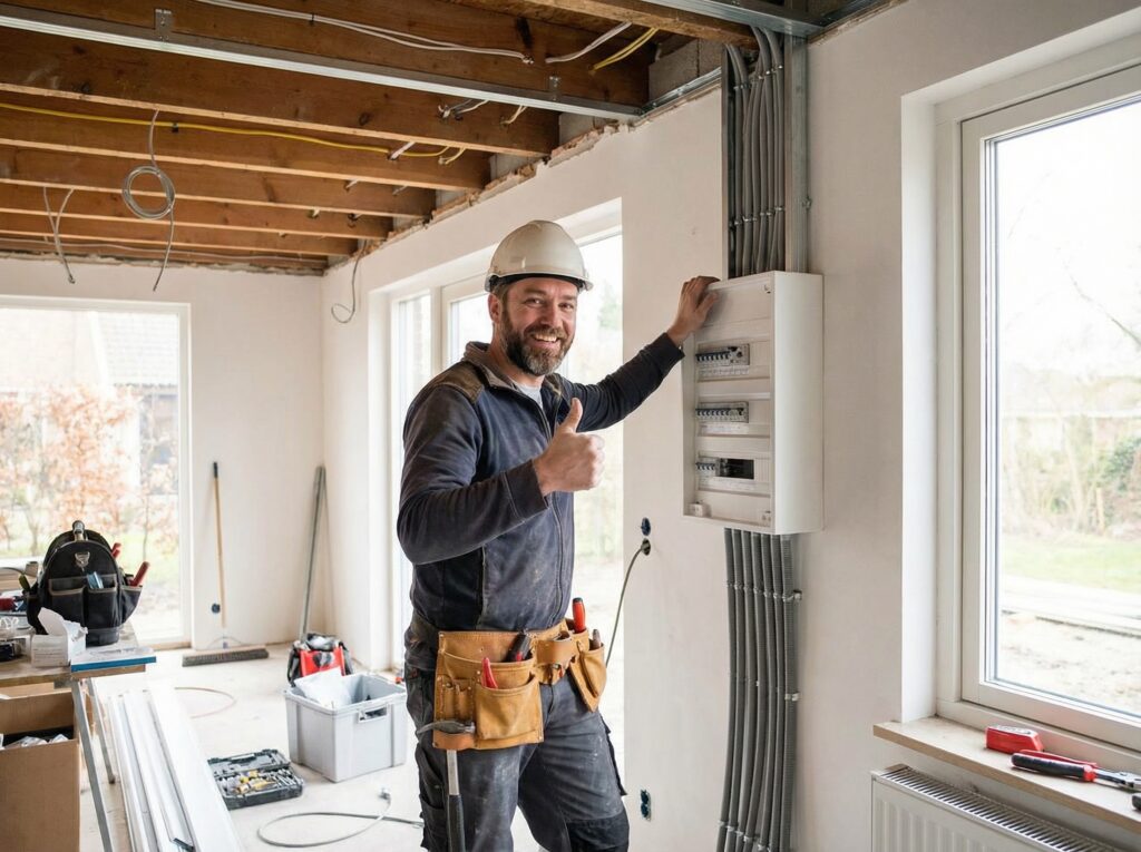 elektriker i Perstorp har kopplat in en elcentral
